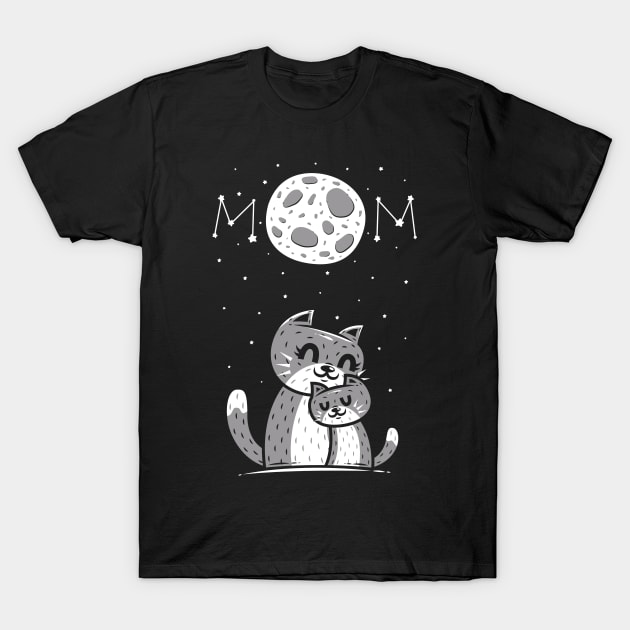 The Moon And The Mom Cat 1 T-Shirt by krisren28